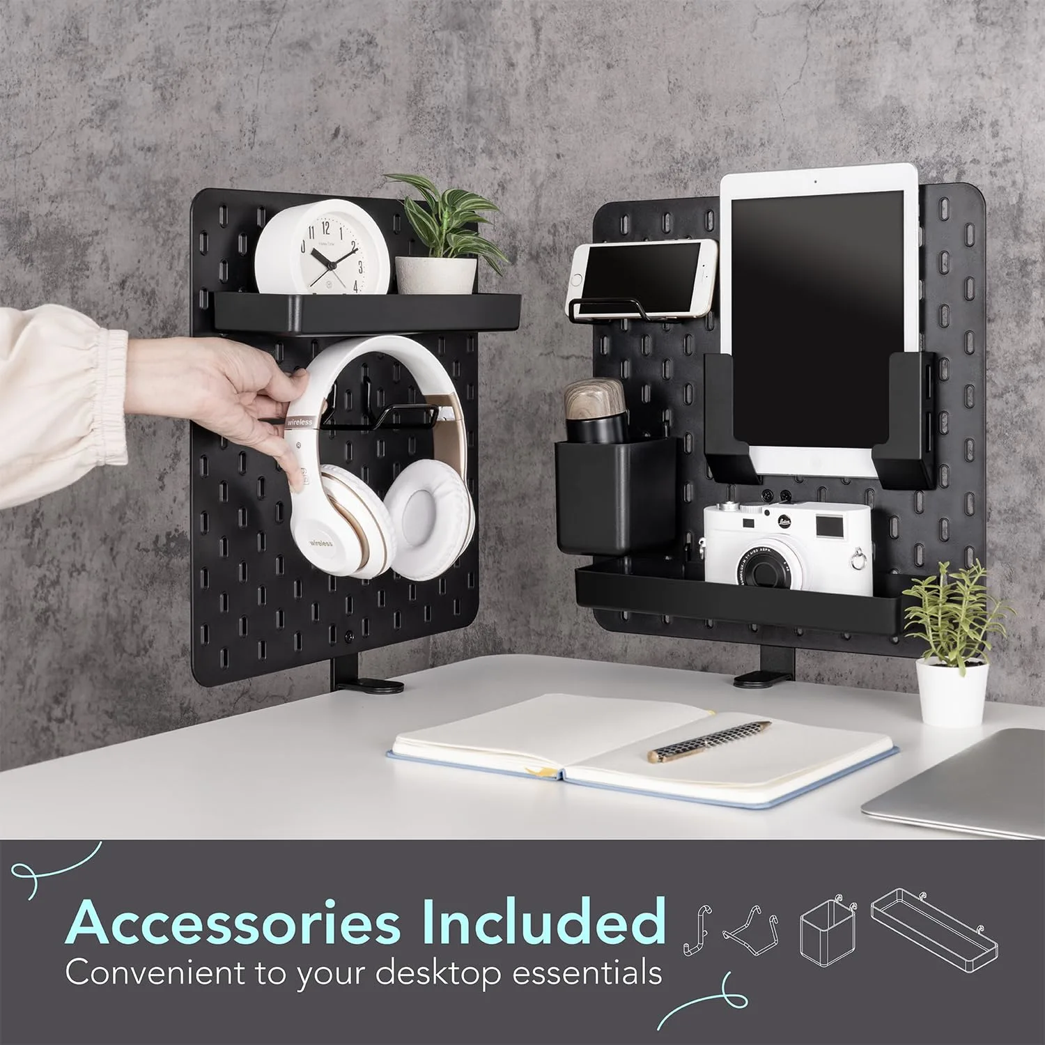 clamp on desk pegboard 7