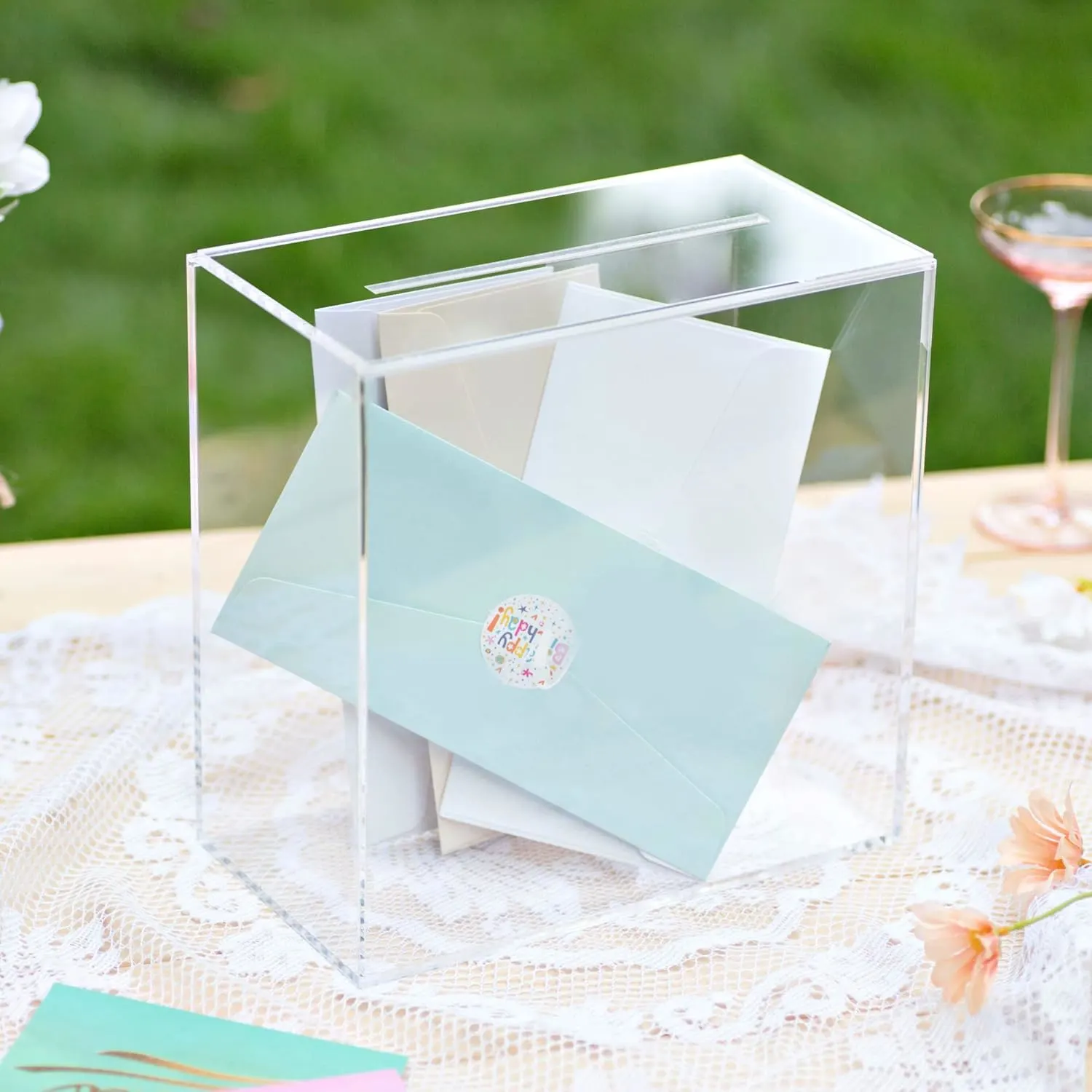 clear acrylic card box 2