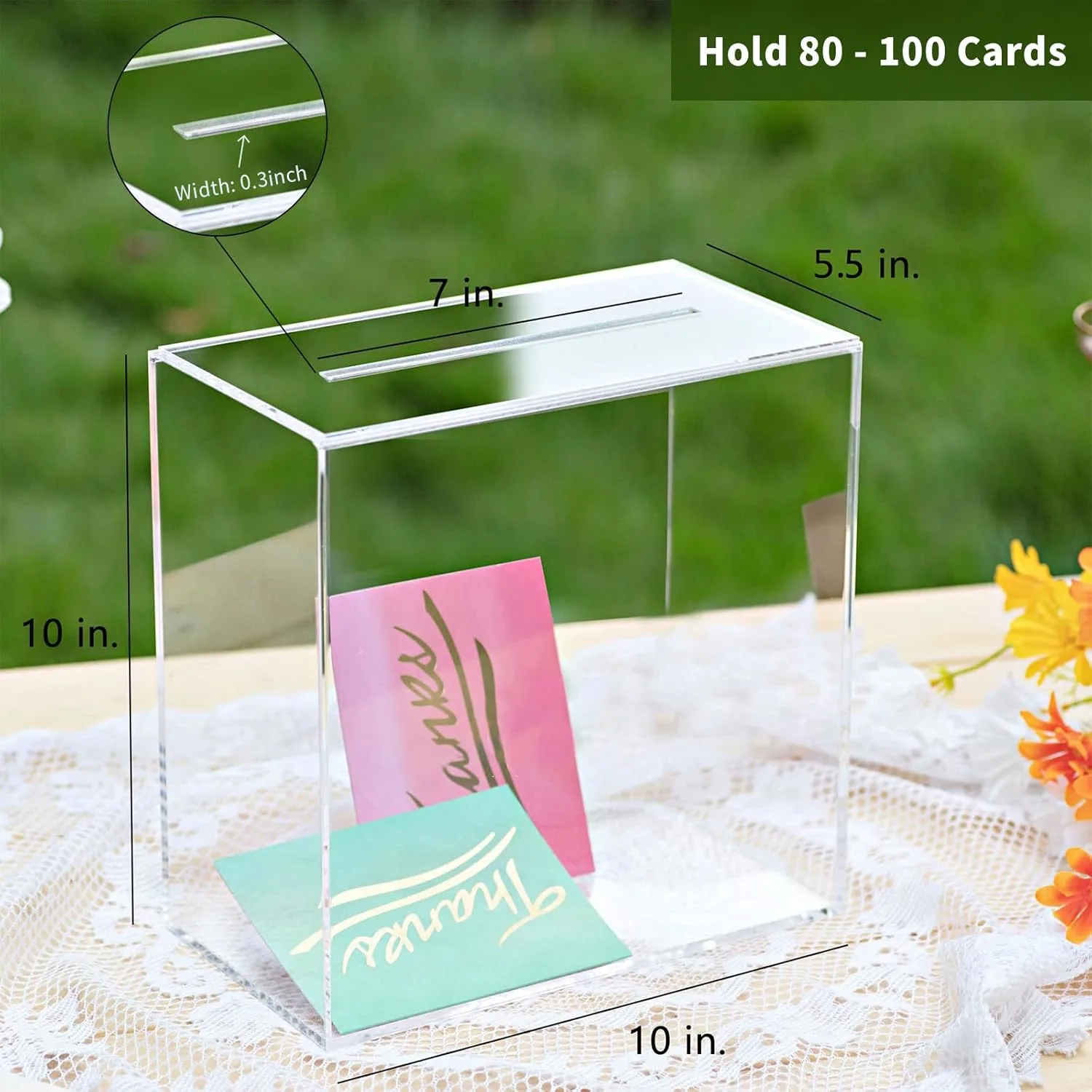 clear acrylic card box 5