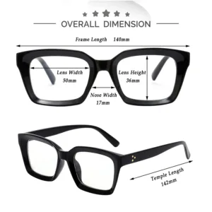 clear lens glasses square 6