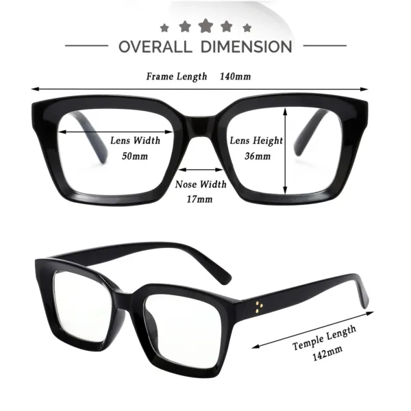 clear lens glasses square 6