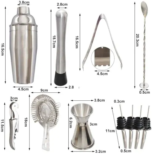 cocktail shaker set 3