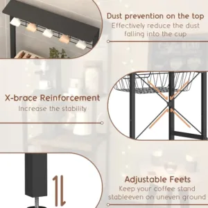 coffee bar station rack 6