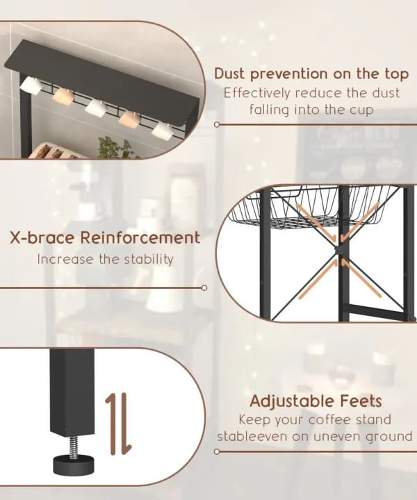 coffee bar station rack 6