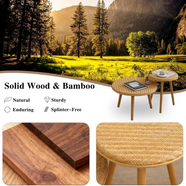 coffee table bamboo 7