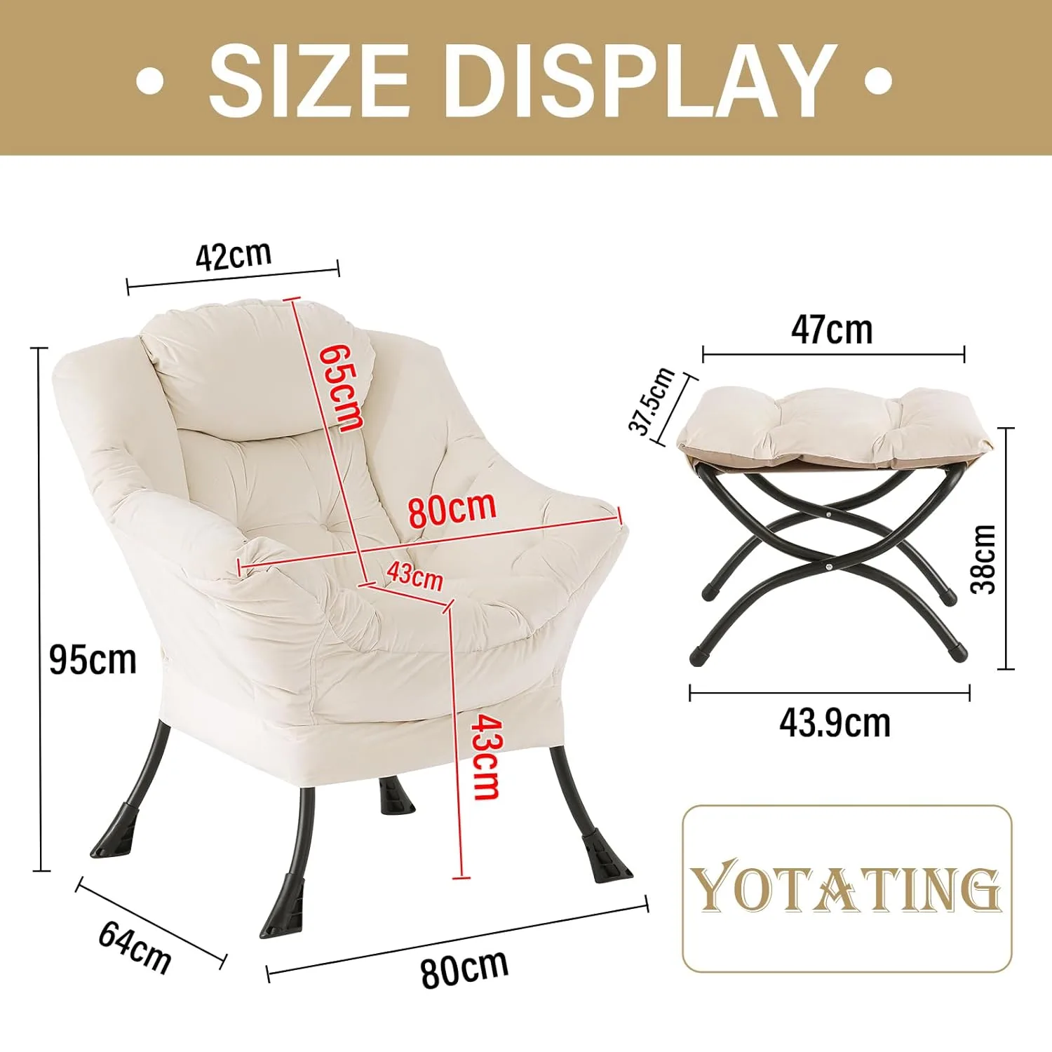 comfy armchair footstool 2