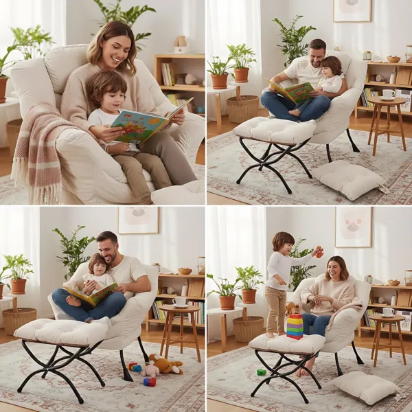 comfy armchair footstool 4