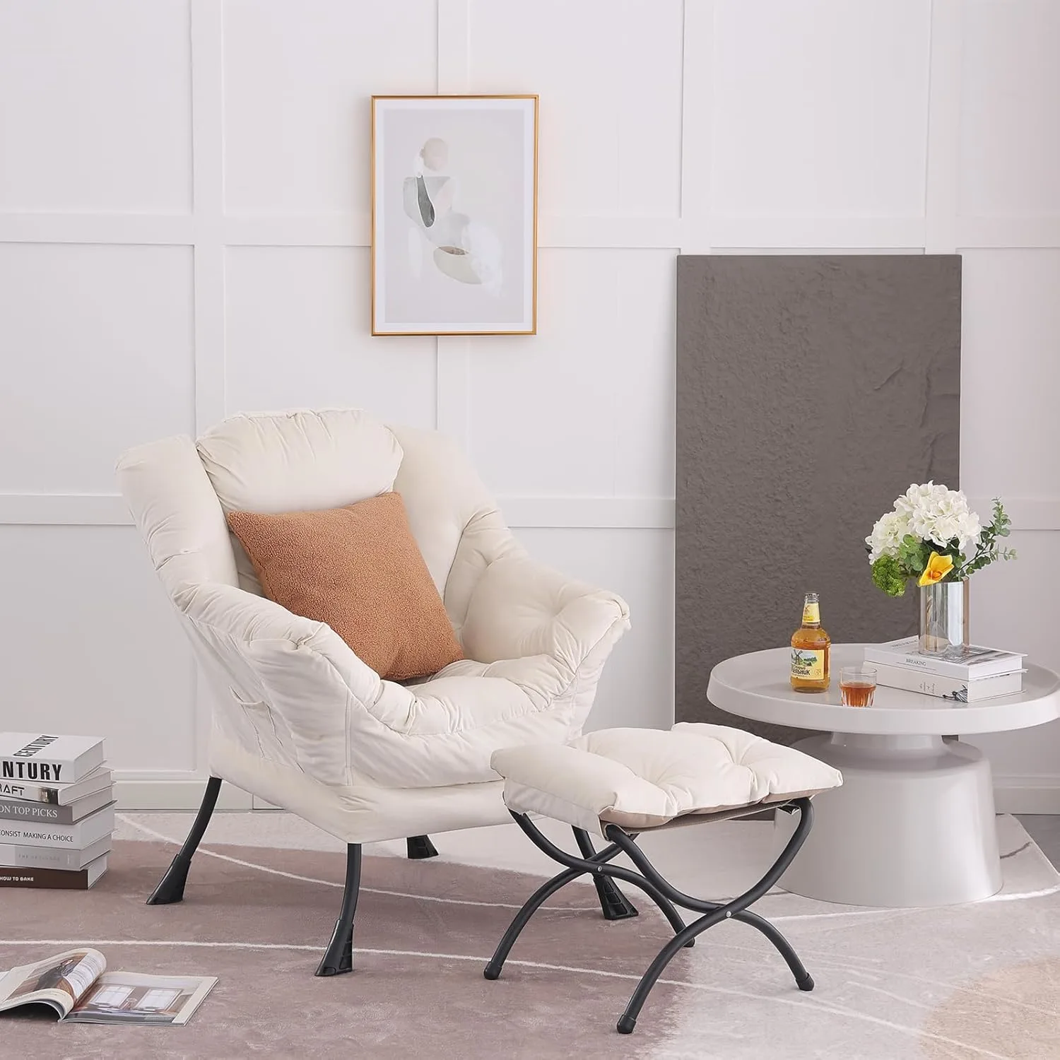 comfy armchair footstool 6