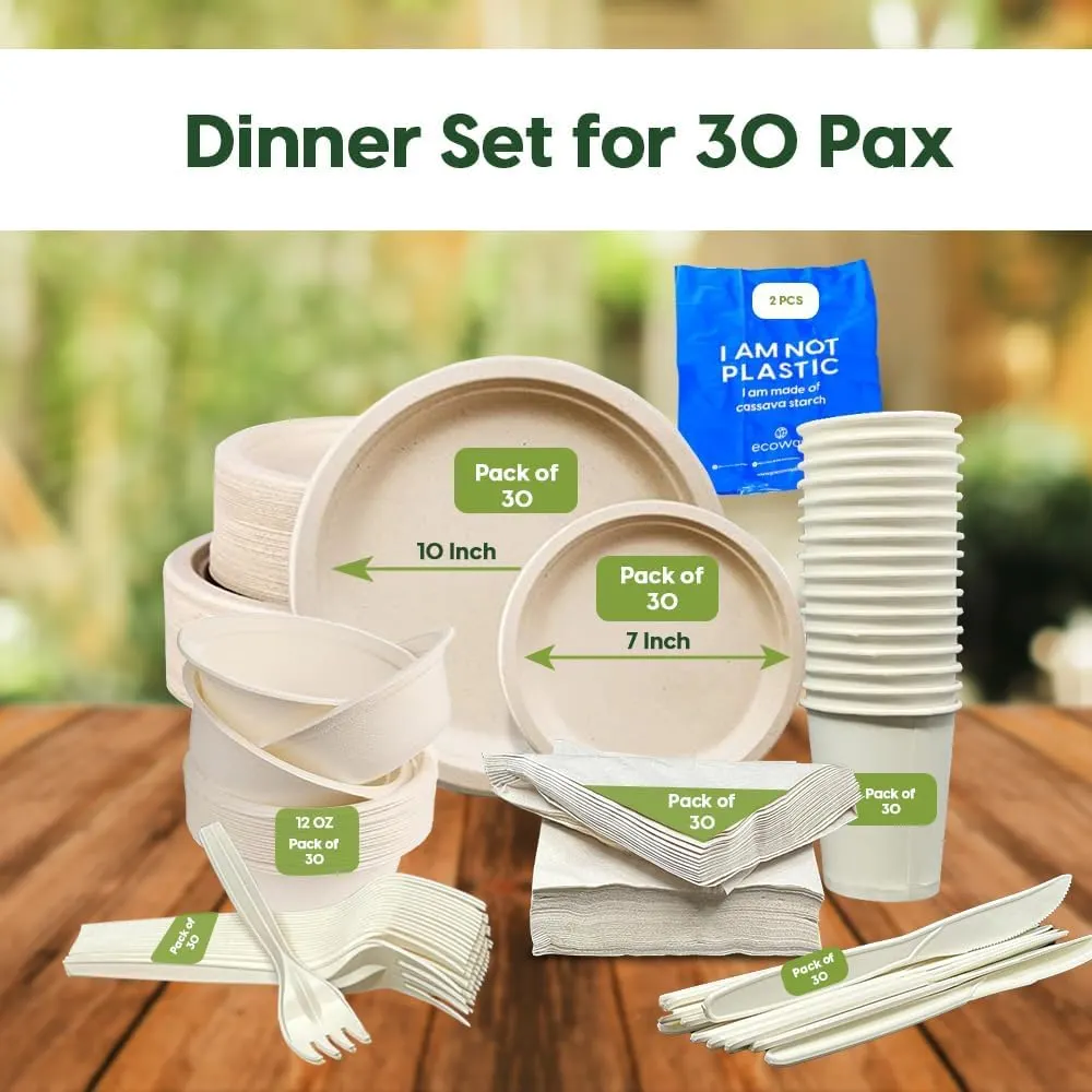 compostable dinnerware set 2