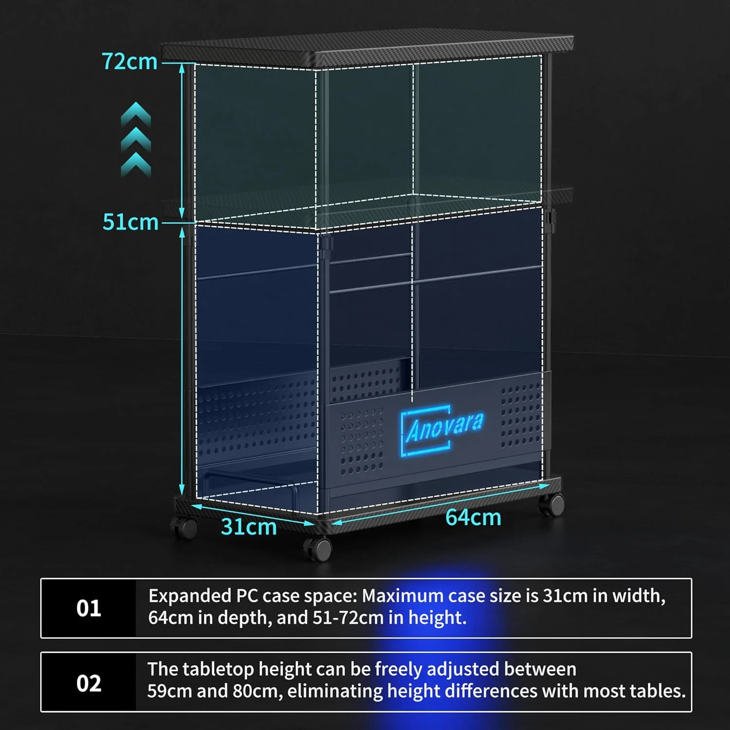 computer cart pc stand 3
