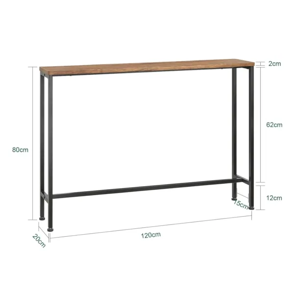console table narrow side 3