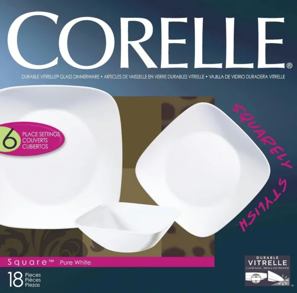 corelle pure white dinnerware 2