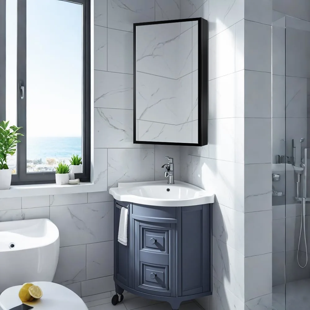 corner mirror cabinet 1