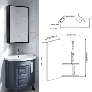 corner mirror cabinet 2