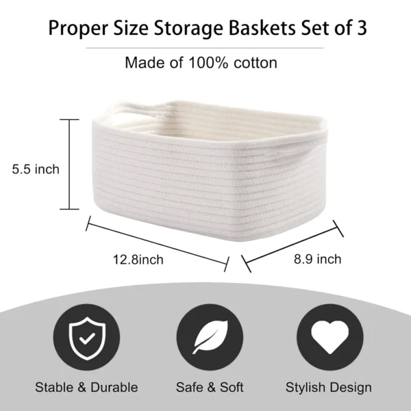 cotton rope baskets 3