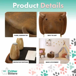 cow ottoman foot stool 7