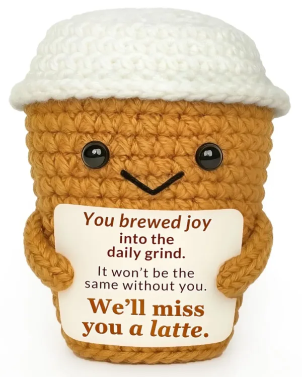 coworker leaving gift coffee 1