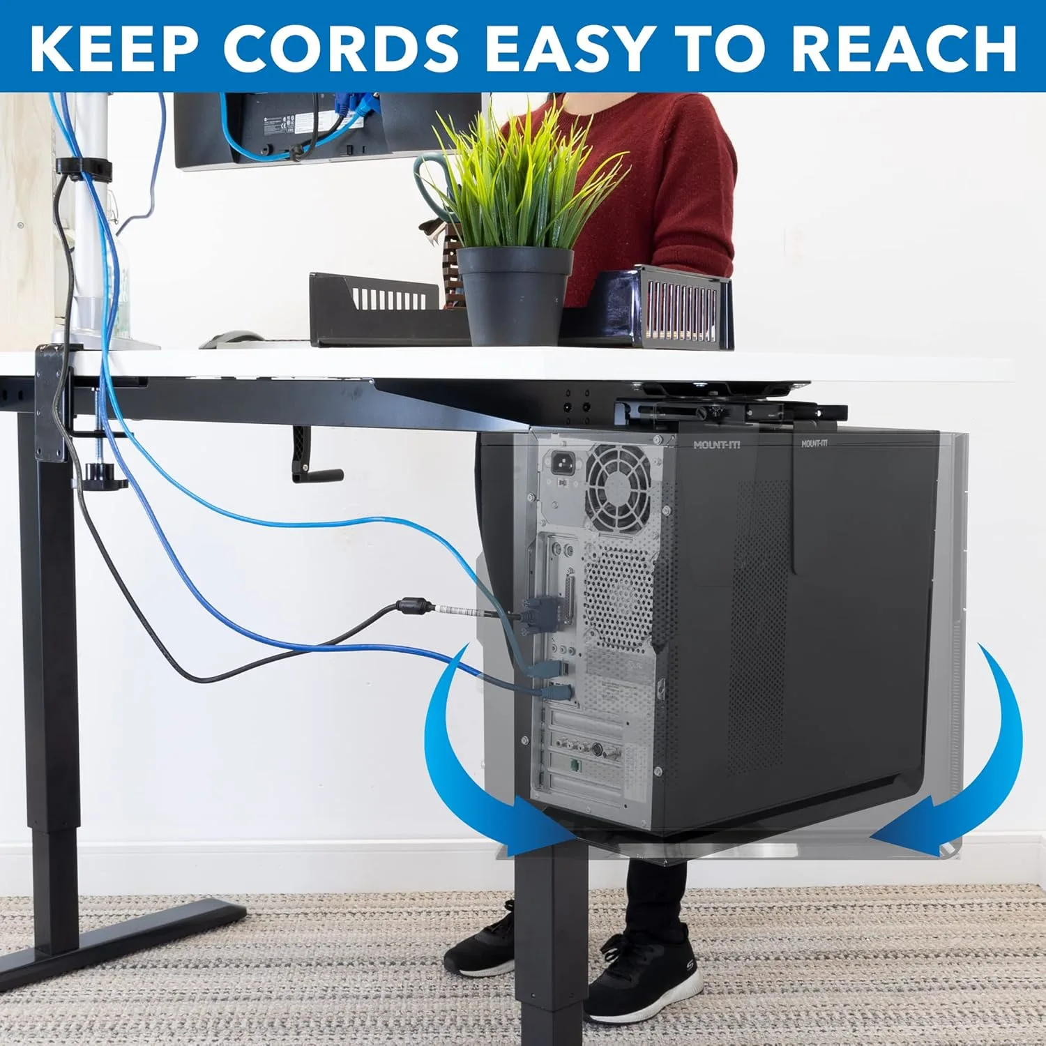 cpu under desk mount 5