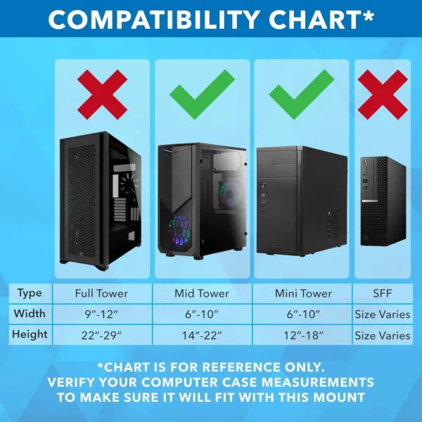 cpu under desk mount 6