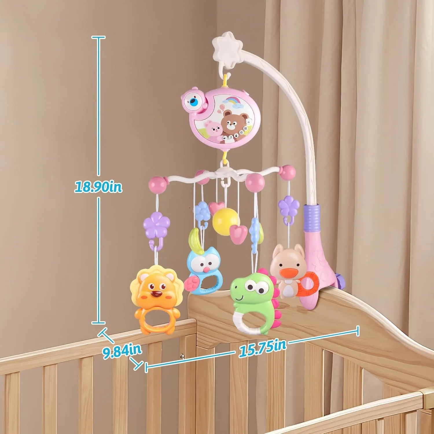 crib mobile music lights 7