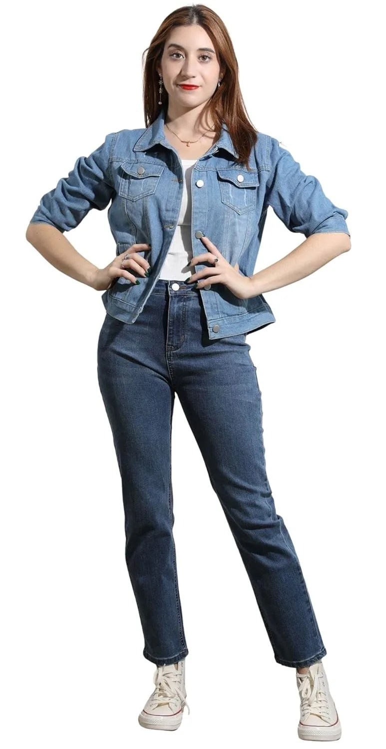 cropped denim jacket 3