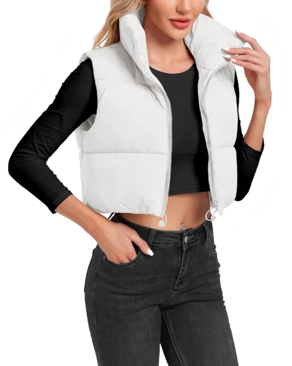 cropped puffer vest 2