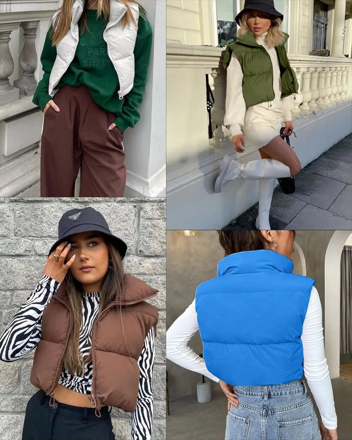 cropped puffer vest 4