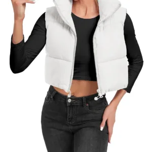cropped puffer vest 5
