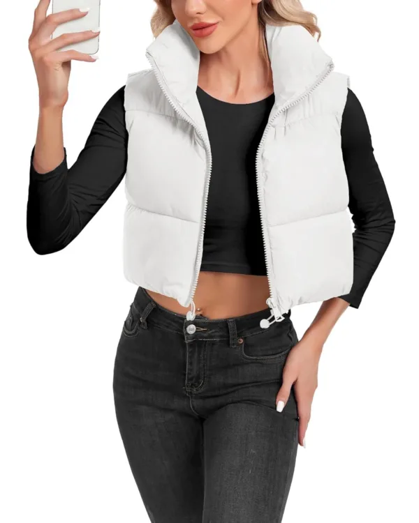 cropped puffer vest 5