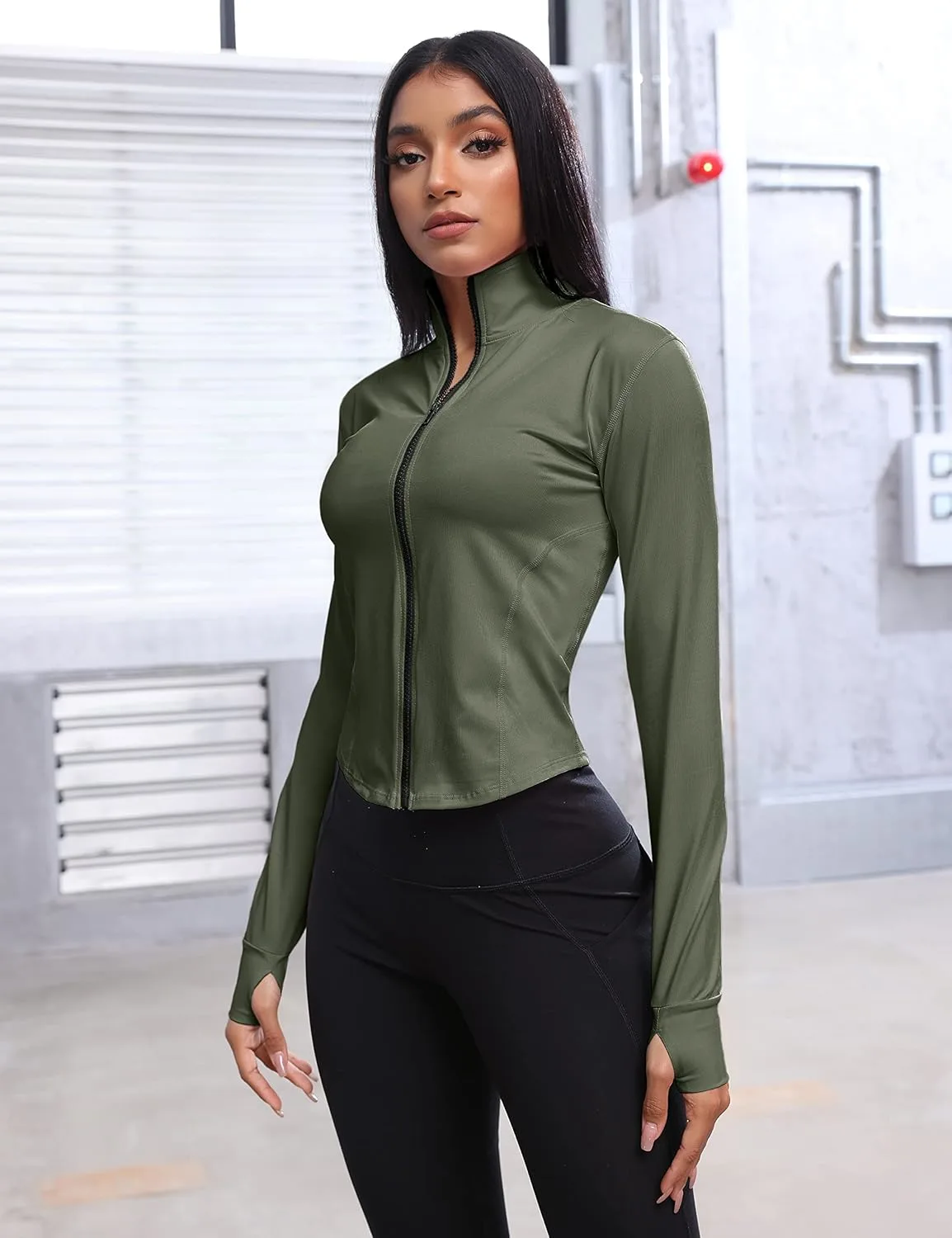 cropped workout jacket 7