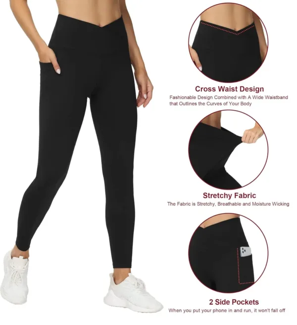 cross waist leggings pockets 4