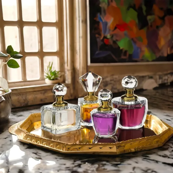 crystal perfume bottle set 2