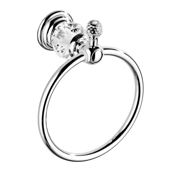 crystal towel ring chrome 1