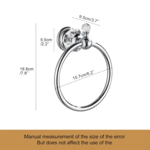 crystal towel ring chrome 2