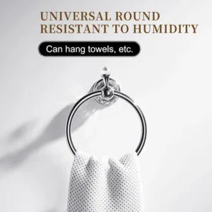 crystal towel ring chrome 3