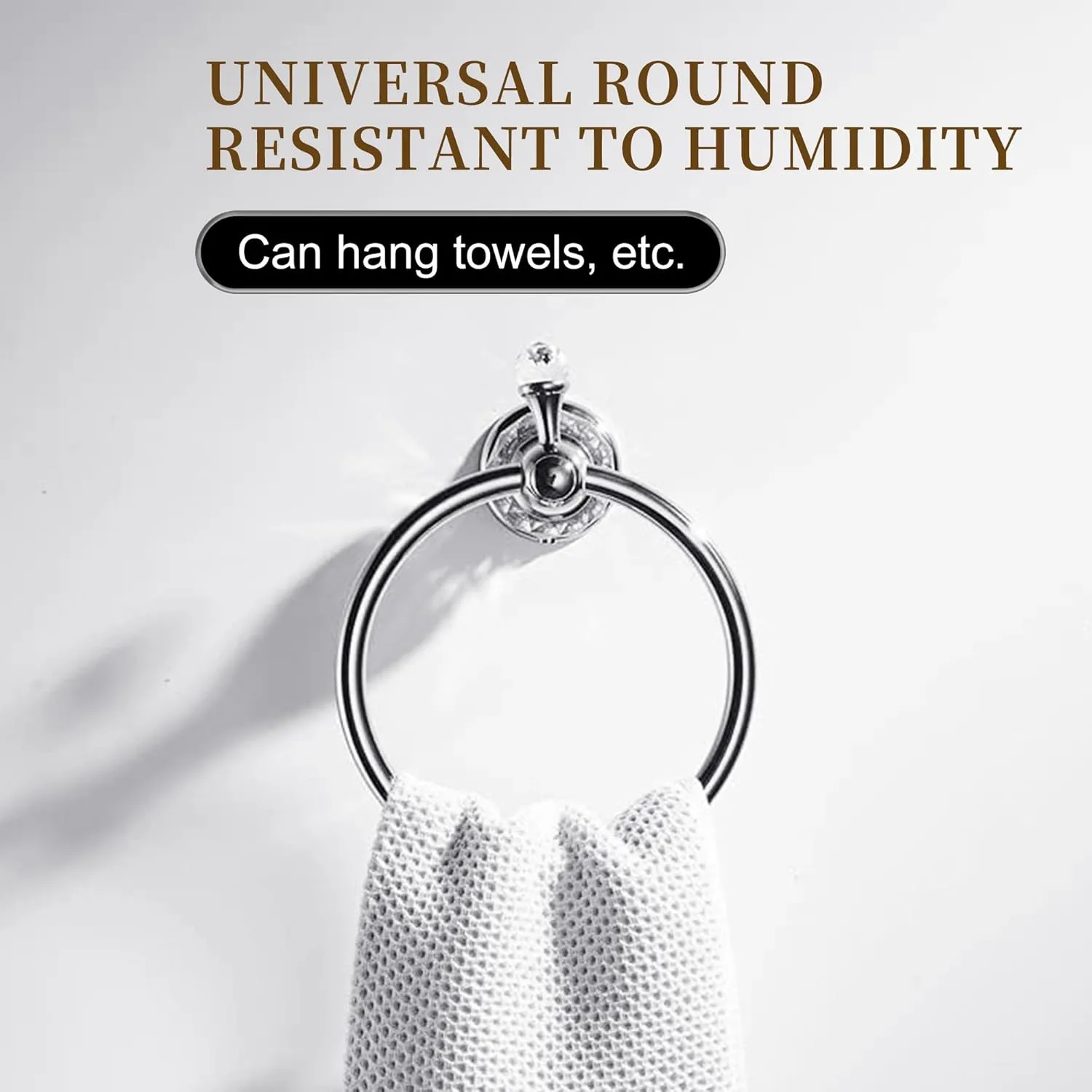 crystal towel ring chrome 3