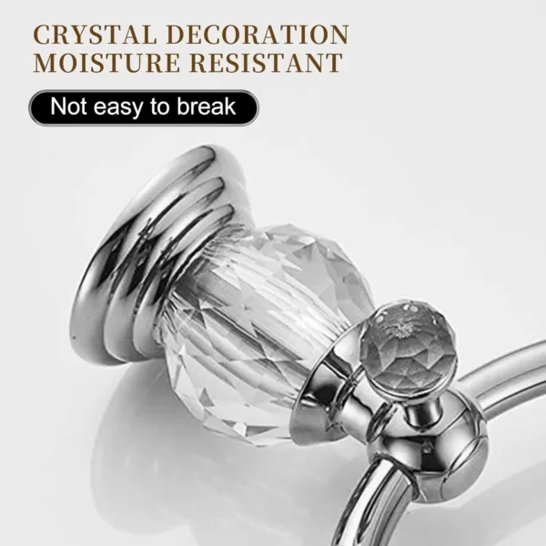 crystal towel ring chrome 5