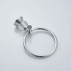 crystal towel ring chrome 6