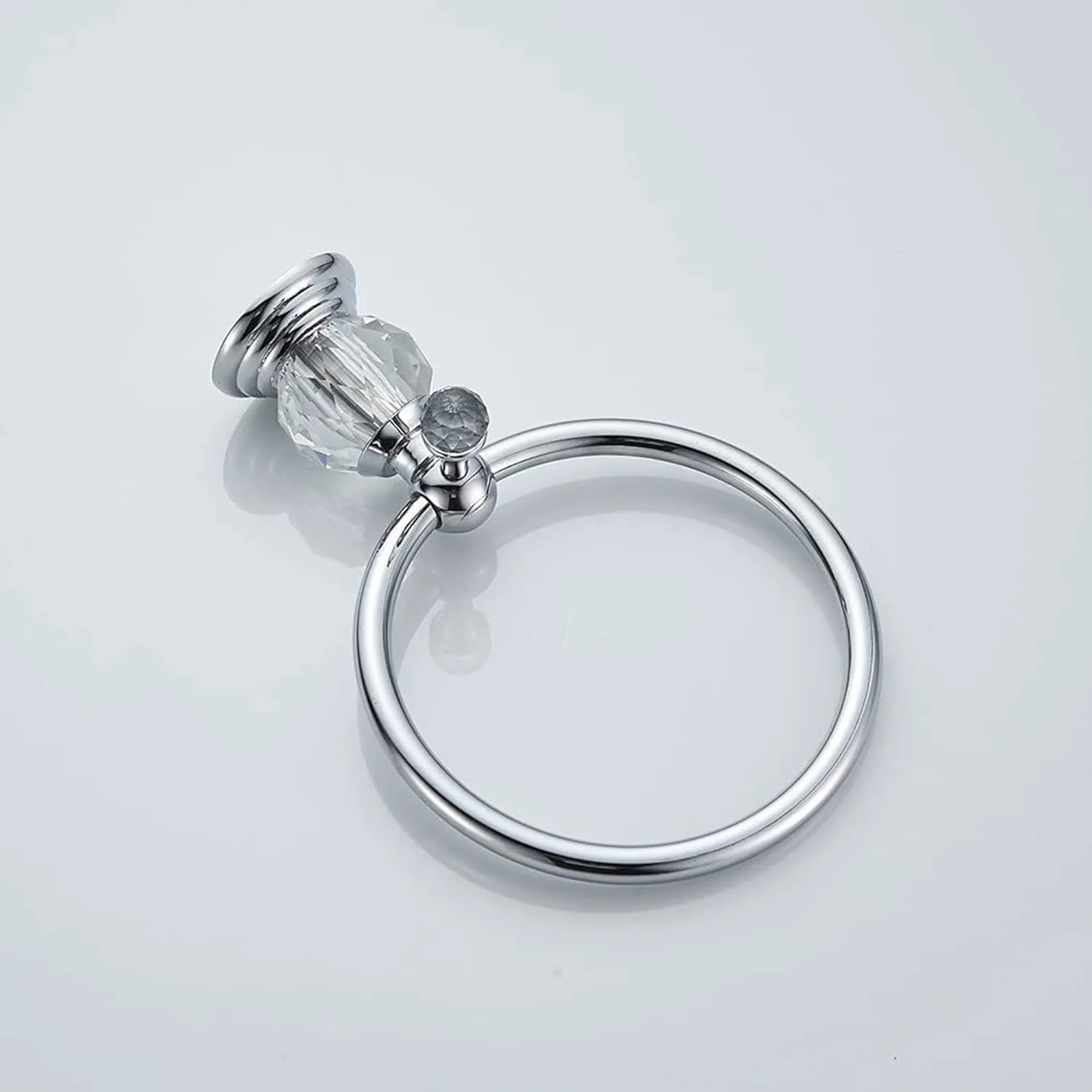crystal towel ring chrome 6
