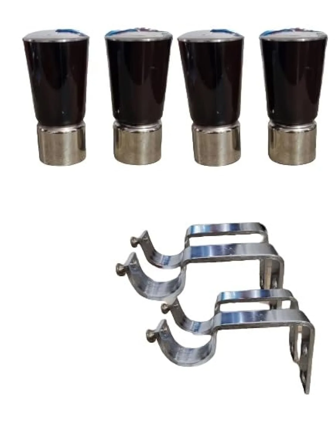 curtain finials brackets set 1