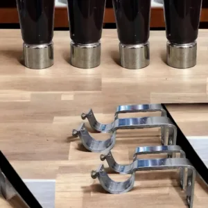 curtain finials brackets set 4