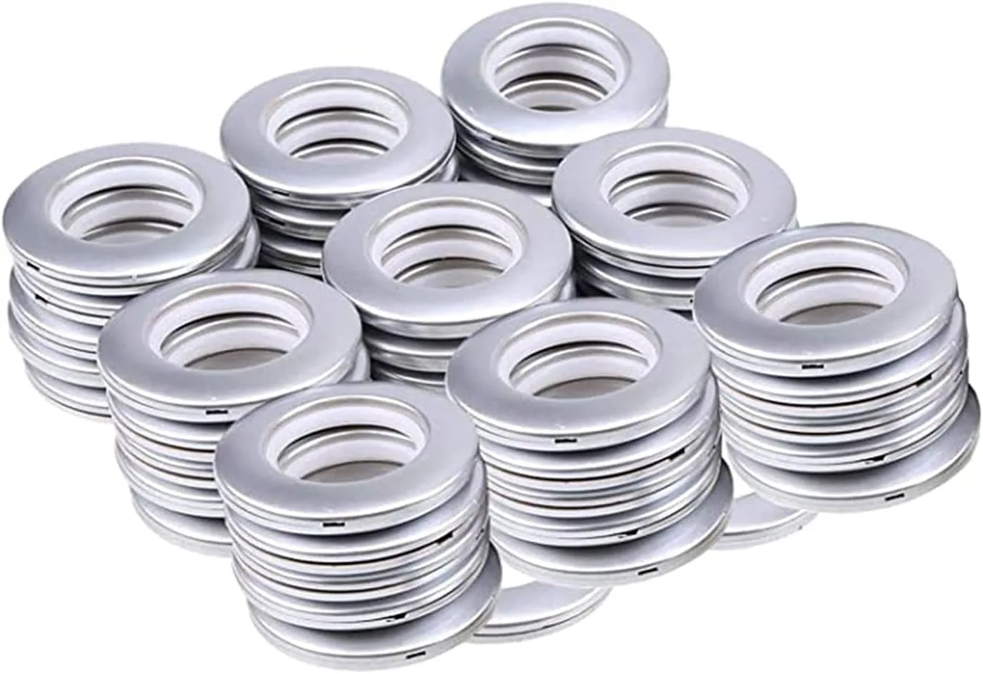 curtain grommets silver 1