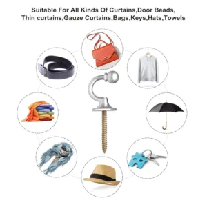 curtain hooks metal 6