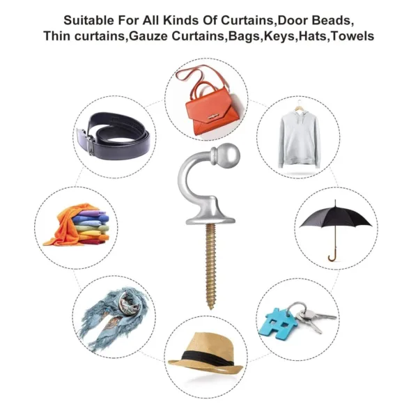 curtain hooks metal 6