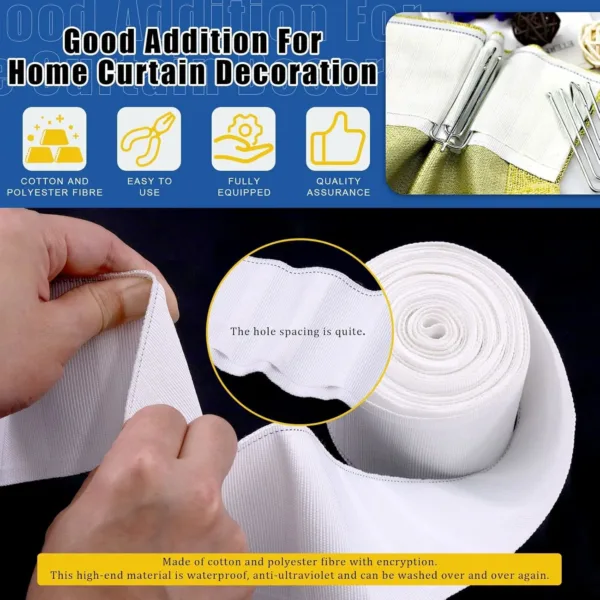 curtain pleat tape wide 3