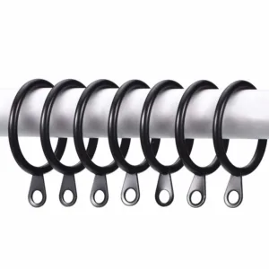 curtain rings black metal 2