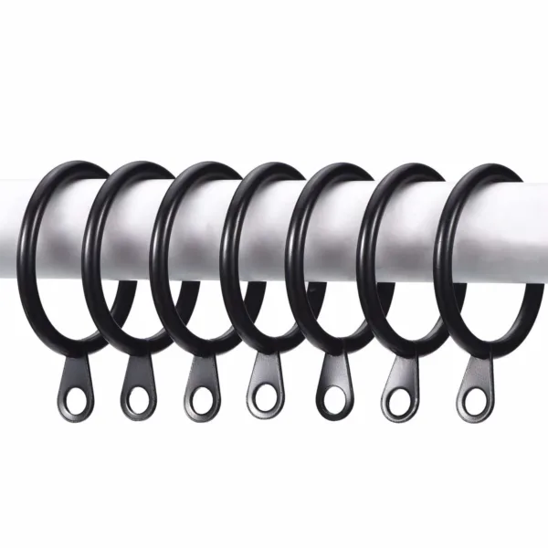 curtain rings black metal 2