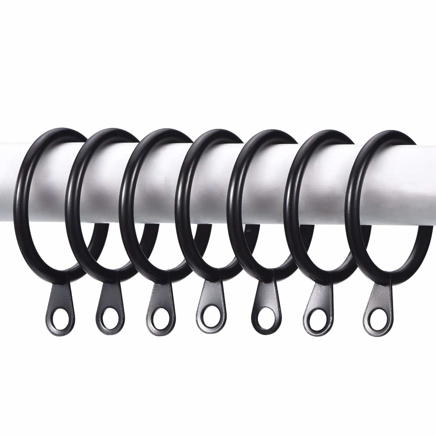 curtain rings black metal 2