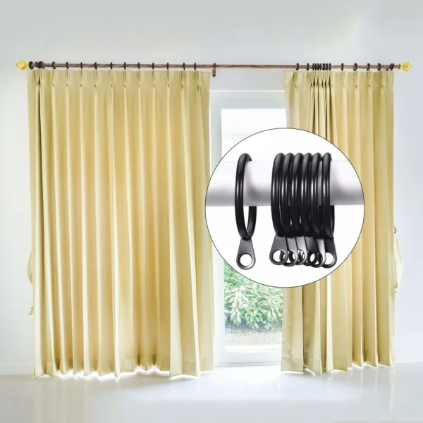 curtain rings black metal 5