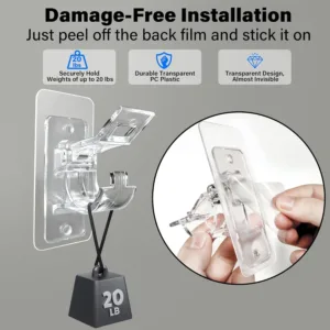 curtain rod holders adhesive 3